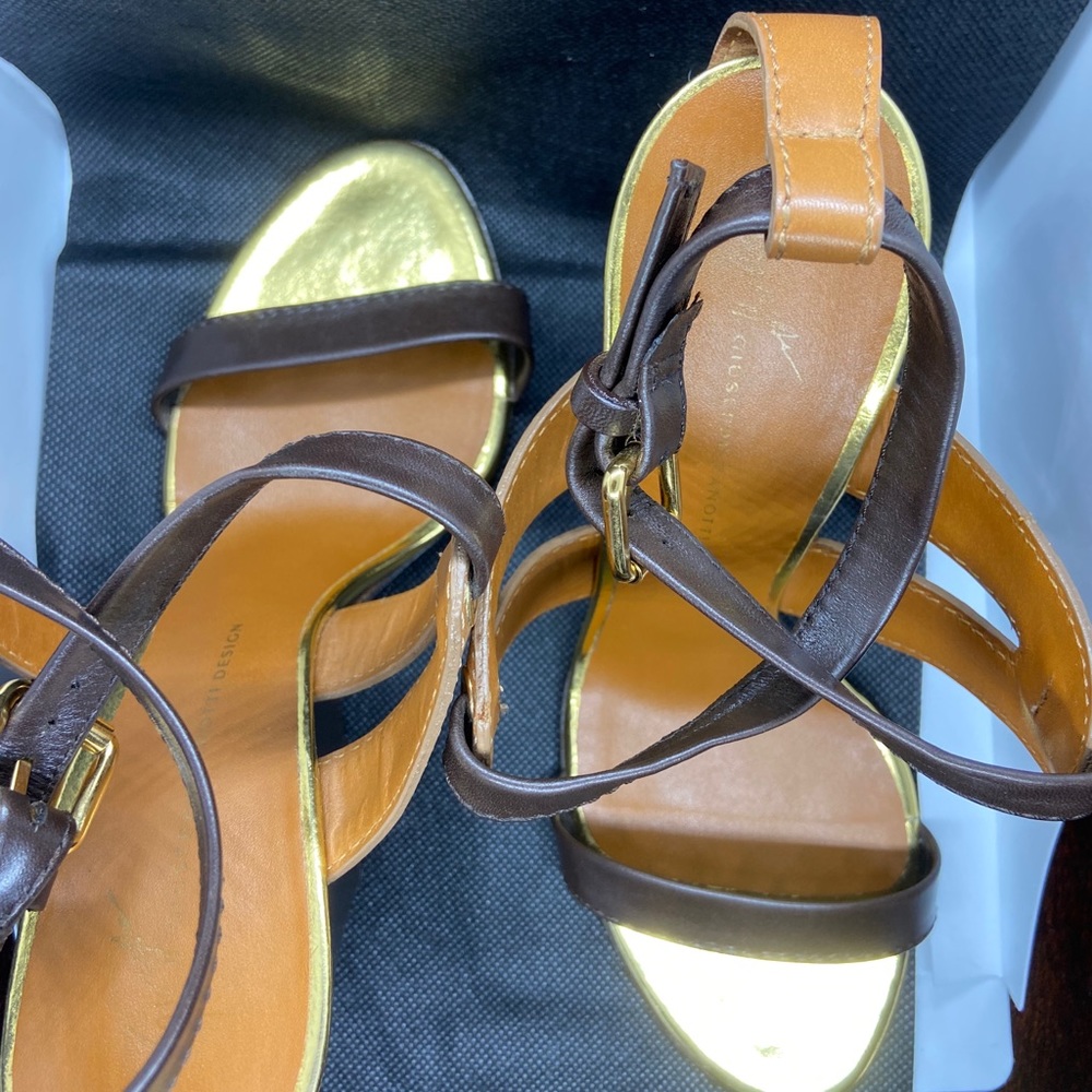 Giuseppe Zanotti Gold Wedge - Picture 11 of 16